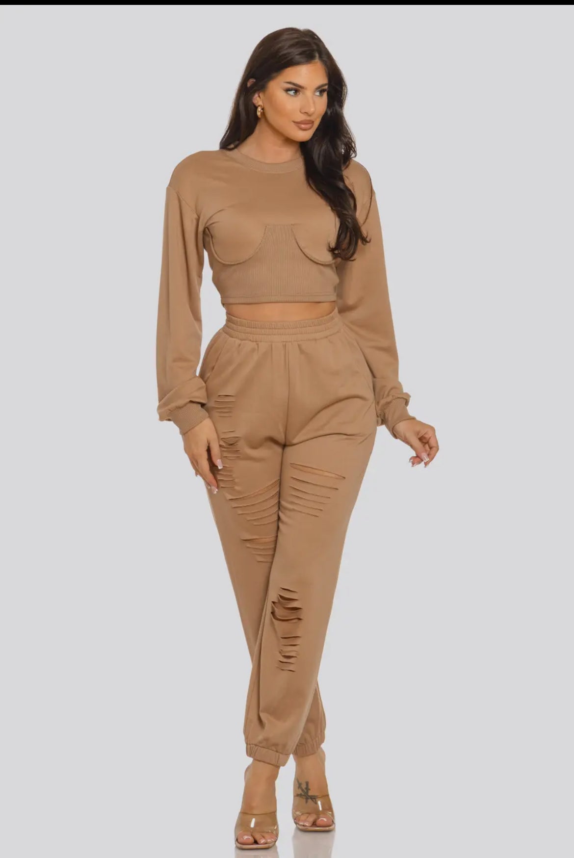 Laser Cut Jogger Set