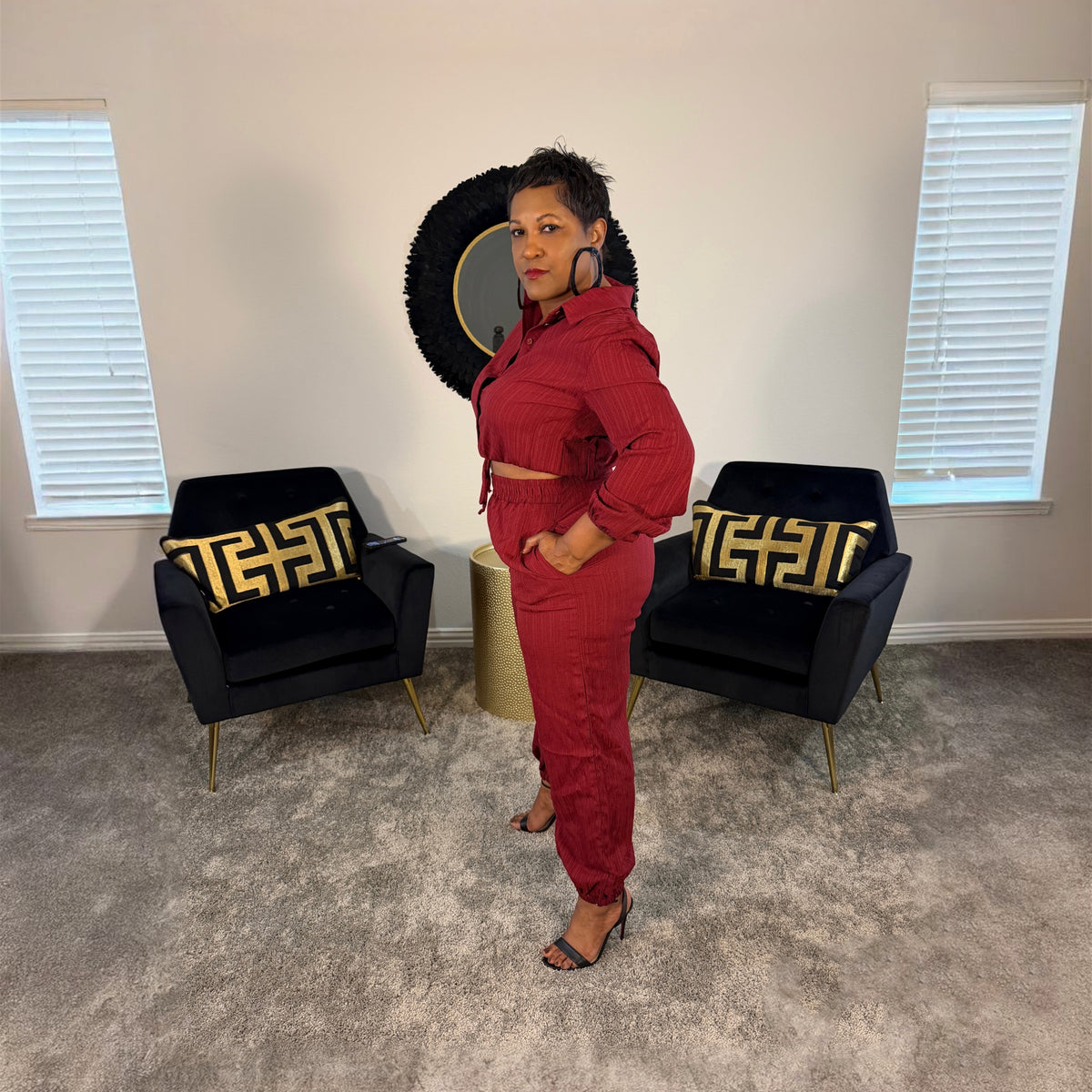 Wine Down Jogger Set