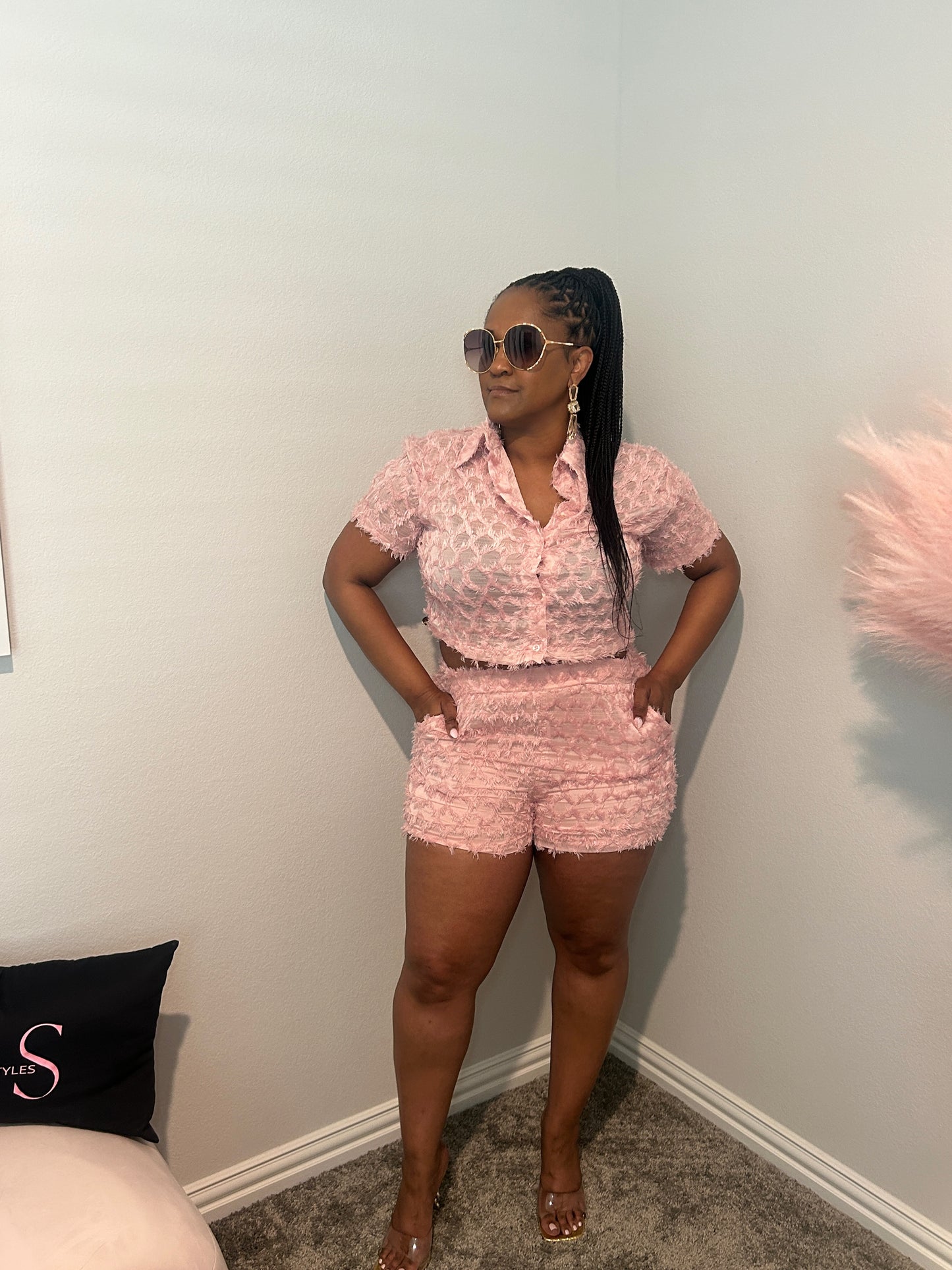 Cotton Candy Short Set