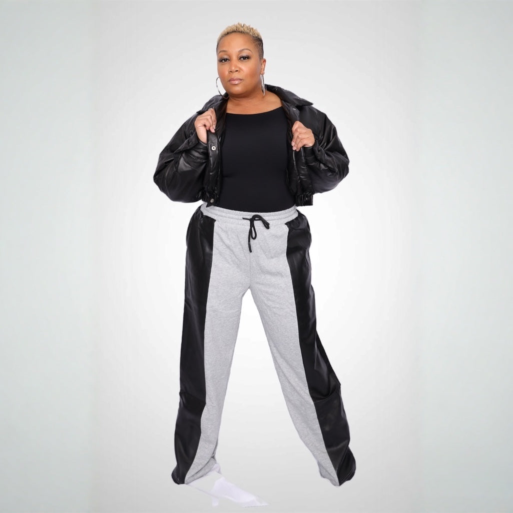Wendy Leather Crop Jacket