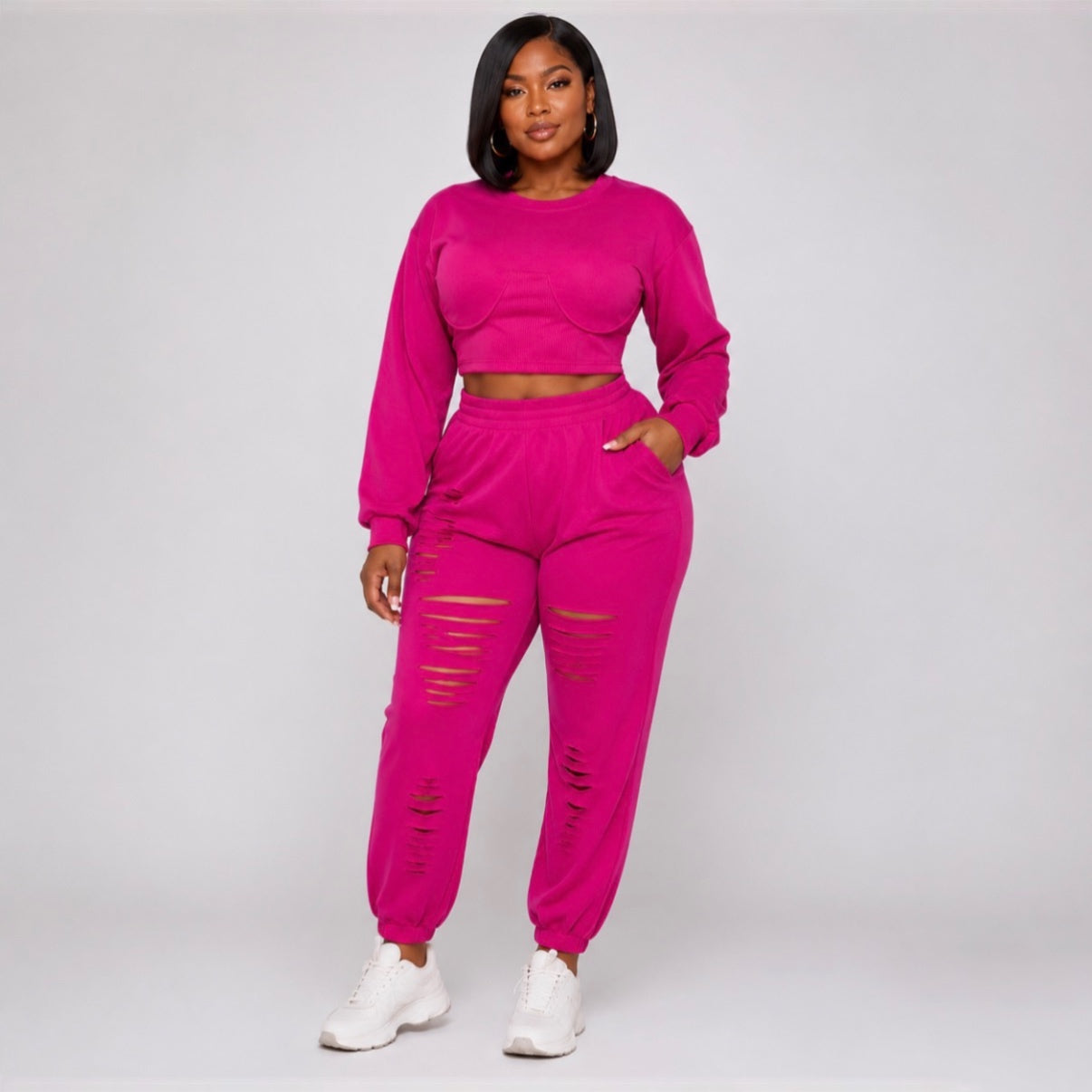 Laser Cut Jogger Set