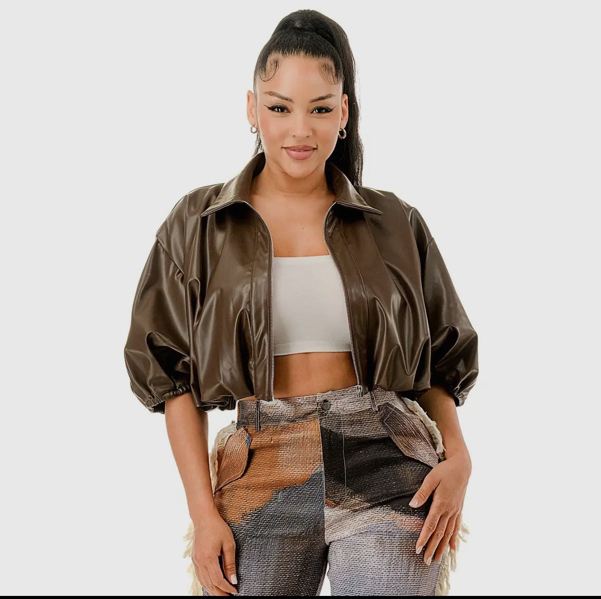 Choco Crop Jacket