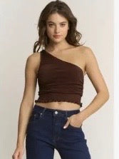 One Shoulder Crop