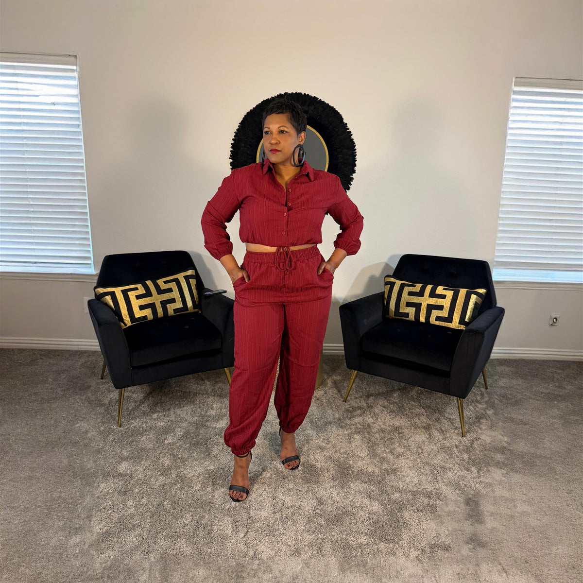 Wine Down Jogger Set