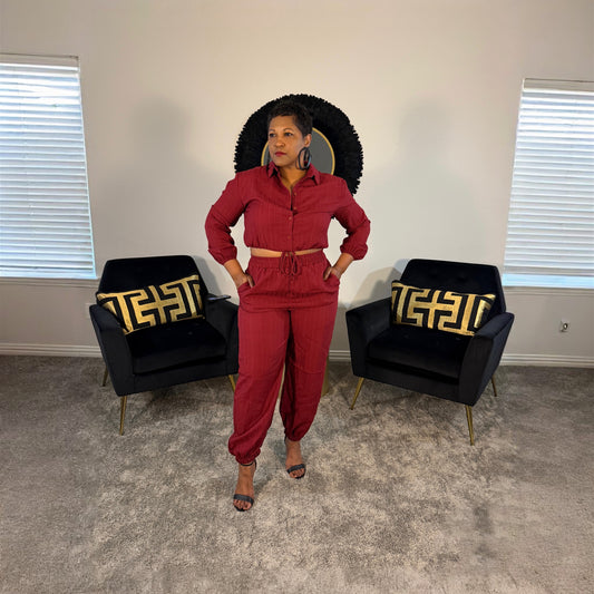 Wine Down Jogger Set