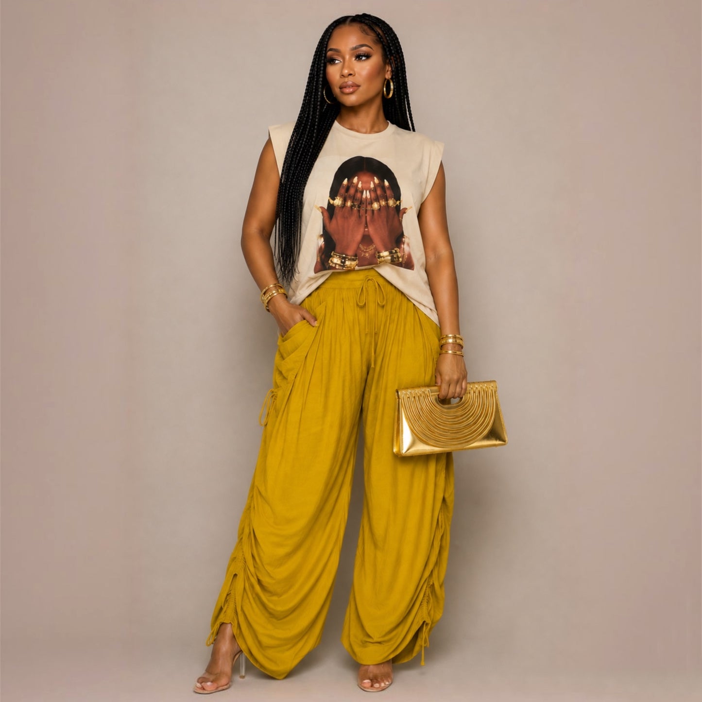 Gold Nail Tee