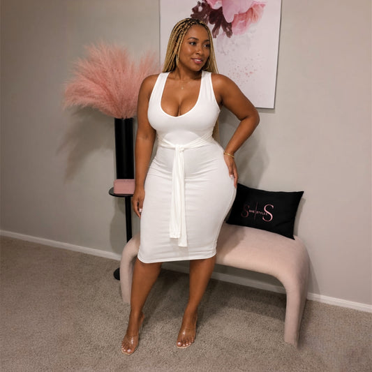 Melanie Tie Front Midi