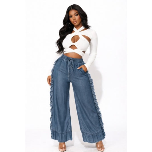 Ruffle Me Denim Pants