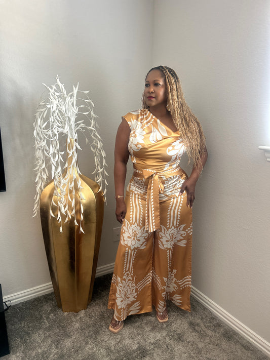 Mustard Moves Jumpsuit